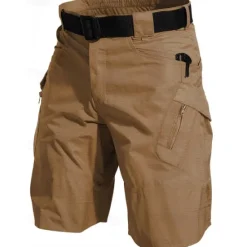 New OUKU Men's Tactical Shorts Cargo Shorts Shorts Summer Shorts Hiking Shorts Multi Pocket Zipper Pockets Plain Comfort Wearable Knee Length Outdoor Sport Daily Fashion Casual Black Brown