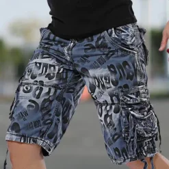 Sale OUKU Men's Tactical Shorts Cargo Shorts Camo Shorts Shorts Buttons Multi Pocket Camo Camouflage Wearable Knee Length Outdoor Daily Camping & Hiking Fashion Classic Camouflage Blue Camouflage Gray