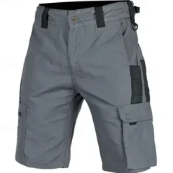 Outlet OUKU Men's Tactical Shorts Cargo Shorts Shorts Buttons Multi Pocket Color Block Comfort Wearable Short Casual Daily Holiday Fashion Classic Black Green