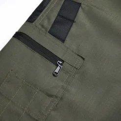 Outlet OUKU Men's Tactical Shorts Cargo Shorts Shorts Buttons Multi Pocket Color Block Comfort Wearable Short Casual Daily Holiday Fashion Classic Black Green