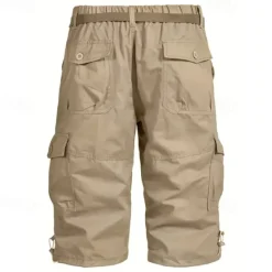 Outlet OUKU Men's Tactical Shorts Cargo Shorts Shorts Hiking Shorts Buttons Multi Pocket Plain Wearable Short Outdoor Daily Going out Fashion Classic Black Army Green