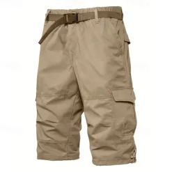 Outlet OUKU Men's Tactical Shorts Cargo Shorts Shorts Hiking Shorts Buttons Multi Pocket Plain Wearable Short Outdoor Daily Going out Fashion Classic Black Army Green