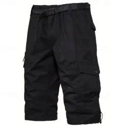 Outlet OUKU Men's Tactical Shorts Cargo Shorts Shorts Hiking Shorts Buttons Multi Pocket Plain Wearable Short Outdoor Daily Going out Fashion Classic Black Army Green