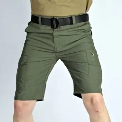 Best OUKU Men's Tactical Shorts Cargo Shorts Shorts Hiking Shorts Buttons Multi Pocket Plain Wearable Short Outdoor Daily Going out Fashion Classic Black Army Green