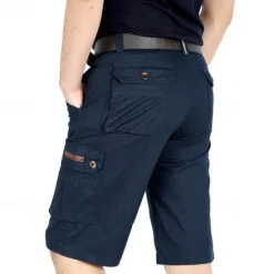 Hot OUKU Men's Tactical Shorts Cargo Shorts Shorts Hiking Shorts Buttons Multi Pocket Plain Wearable Knee Length Outdoor Daily Camping & Hiking Fashion Classic ArmyGreen Yellow