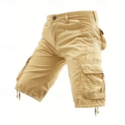 Outlet OUKU Men's Tactical Shorts Cargo Shorts Shorts Buttons Multi Pocket Plain Wearable Knee Length Outdoor Daily Camping & Hiking Fashion Classic Black Army Green
