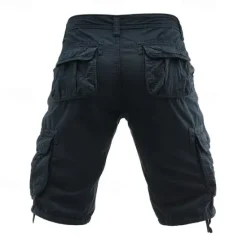 Outlet OUKU Men's Tactical Shorts Cargo Shorts Shorts Buttons Multi Pocket Plain Wearable Knee Length Outdoor Daily Camping & Hiking Fashion Classic Black Army Green