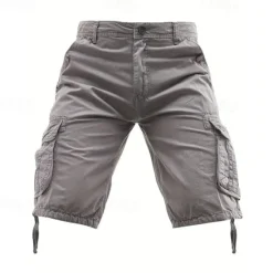 Outlet OUKU Men's Tactical Shorts Cargo Shorts Shorts Buttons Multi Pocket Plain Wearable Knee Length Outdoor Daily Camping & Hiking Fashion Classic Black Army Green