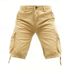 Outlet OUKU Men's Tactical Shorts Cargo Shorts Shorts Buttons Multi Pocket Plain Wearable Knee Length Outdoor Daily Camping & Hiking Fashion Classic Black Army Green