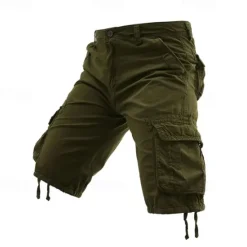 Outlet OUKU Men's Tactical Shorts Cargo Shorts Shorts Buttons Multi Pocket Plain Wearable Knee Length Outdoor Daily Camping & Hiking Fashion Classic Black Army Green