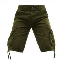 Outlet OUKU Men's Tactical Shorts Cargo Shorts Shorts Buttons Multi Pocket Plain Wearable Knee Length Outdoor Daily Camping & Hiking Fashion Classic Black Army Green