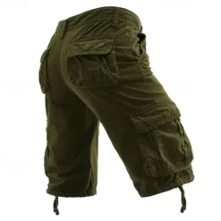 Outlet OUKU Men's Tactical Shorts Cargo Shorts Shorts Buttons Multi Pocket Plain Wearable Knee Length Outdoor Daily Camping & Hiking Fashion Classic Black Army Green