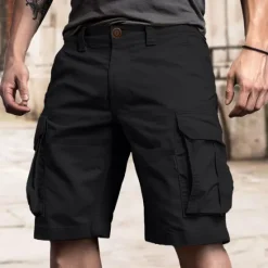 Best OUKU Men's Tactical Shorts Cargo Shorts Shorts Buttons Multi Pocket Plain Wearable Short Outdoor Daily Camping & Hiking Fashion Classic White Royal Blue