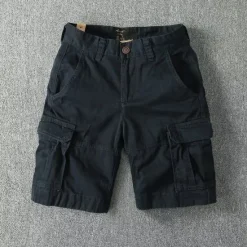 Best OUKU Men's Tactical Shorts Cargo Shorts Shorts Buttons Multi Pocket Plain Wearable Short Outdoor Daily Camping & Hiking Fashion Classic White Royal Blue
