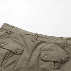 New OUKU Men's Tactical Shorts Cargo Shorts Capri Pants Zipper Pocket Multi Pocket Plain Comfort Wearable Calf-Length Casual Daily Holiday Sports Fashion Black Light Green