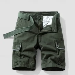 Outlet OUKU Men's Tactical Shorts Cargo Shorts Shorts Buttons Multi Pocket Plain Wearable Short Outdoor Daily Going out Fashion Classic Black Army Green