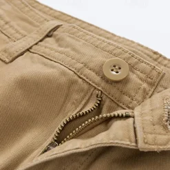 Outlet OUKU Men's Tactical Shorts Cargo Shorts Shorts Buttons Multi Pocket Plain Wearable Short Outdoor Daily Going out Fashion Classic Black Army Green
