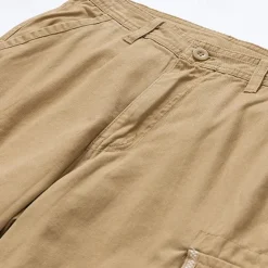 Outlet OUKU Men's Tactical Shorts Cargo Shorts Shorts Buttons Multi Pocket Plain Wearable Short Outdoor Daily Going out Fashion Classic Black Army Green