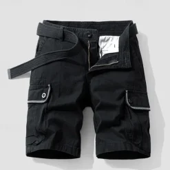 Outlet OUKU Men's Tactical Shorts Cargo Shorts Shorts Buttons Multi Pocket Plain Wearable Short Outdoor Daily Going out Fashion Classic Black Army Green