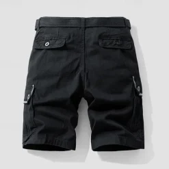 Outlet OUKU Men's Tactical Shorts Cargo Shorts Shorts Buttons Multi Pocket Plain Wearable Short Outdoor Daily Going out Fashion Classic Black Army Green