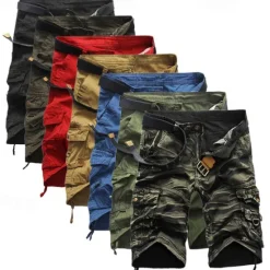 Outlet OUKU Men's Tactical Shorts Cargo Shorts Camo Shorts Summer Shorts Solid Color Camo / Camouflage Ripstop Breathable Shorts Military Black Army Green