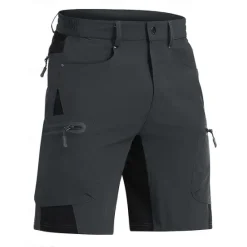 Hot OUKU Men's Tactical Shorts Cargo Shorts Shorts Casual Shorts Patchwork Zipper Pocket Straight Leg Plain Breathable Soft Knee Length Casual Daily Holiday Fashion Streetwear Khaki Light Grey