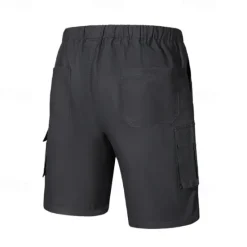 Hot OUKU Men's Tactical Shorts Cargo Shorts Shorts Drawstring Elastic Waist Multi Pocket Plain Wearable Short Outdoor Daily Going out Fashion Classic Black Army Green