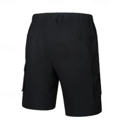 Hot OUKU Men's Tactical Shorts Cargo Shorts Shorts Drawstring Elastic Waist Multi Pocket Plain Wearable Short Outdoor Daily Going out Fashion Classic Black Army Green
