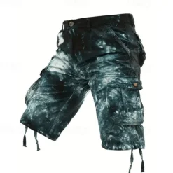 New OUKU Men's Tactical Shorts Cargo Shorts Camo Shorts Shorts Buttons Multi Pocket Camo Camouflage Wearable Short Outdoor Daily Camping & Hiking Fashion Classic Black Yellow