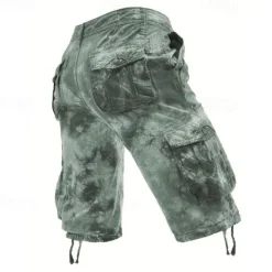 New OUKU Men's Tactical Shorts Cargo Shorts Camo Shorts Shorts Buttons Multi Pocket Camo Camouflage Wearable Short Outdoor Daily Camping & Hiking Fashion Classic Black Yellow