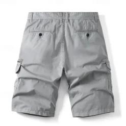 OUKU Men's Tactical Shorts Cargo Shorts Shorts Button Multi Pocket Plain Wearable Short Outdoor Daily Going out Fashion Classic Black Blue