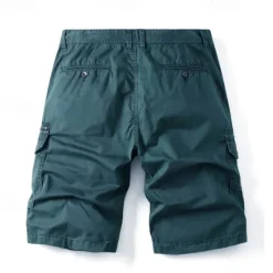 OUKU Men's Tactical Shorts Cargo Shorts Shorts Button Multi Pocket Plain Wearable Short Outdoor Daily Going out Fashion Classic Black Blue