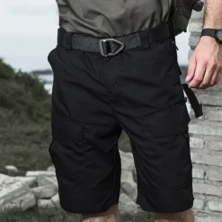 New OUKU Men's Tactical Shorts Cargo Shorts Shorts Hiking Shorts Buttons Multi Pocket Plain Wearable Short Outdoor Daily Camping & Hiking Fashion Classic Black Green