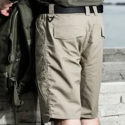 New OUKU Men's Tactical Shorts Cargo Shorts Shorts Hiking Shorts Buttons Multi Pocket Plain Wearable Short Outdoor Daily Camping & Hiking Fashion Classic Black Green