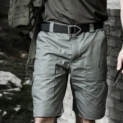 New OUKU Men's Tactical Shorts Cargo Shorts Shorts Hiking Shorts Buttons Multi Pocket Plain Wearable Short Outdoor Daily Camping & Hiking Fashion Classic Black Green