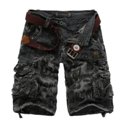 Discount OUKU Men's Tactical Shorts Cargo Shorts Camo Shorts 6 Pocket Camouflage Comfort Wearable Casual Daily Holiday Vintage Sports Army Green Blue