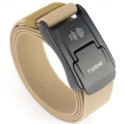 OUKU Men's Tactical Tactical Belt Nylon Web Belt Nylon Belt ArmyGreen Black Nylon