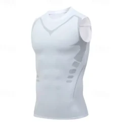 OUKU Men's Tank Top Fitness Tank Tank Undershirt Crew Neck Sleeveless Sport Casual Daily Gym Breathable Soft Color Block Black White Activewear Fashion Basic