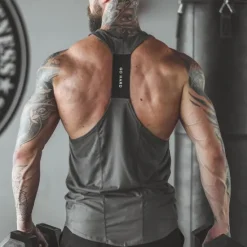 OUKU Men's Tank Top Fitness Tank Tank Undershirt U Neck Sleeveless Sport Casual Daily Gym Breathable Soft Plain Black White Activewear Fashion Basic