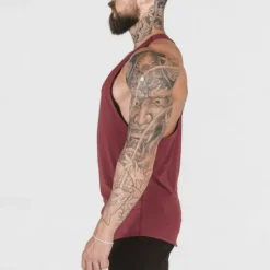 OUKU Men's Tank Top Fitness Tank Tank Undershirt U Neck Sleeveless Sport Casual Daily Gym Breathable Soft Plain Black White Activewear Fashion Basic