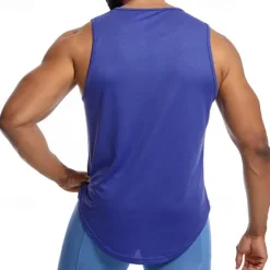 Discount OUKU Men's Tank Top Fitness Tank Tank Undershirt Crew Neck Sleeveless Sport Casual Daily Gym Breathable Soft Plain Black Yellow Activewear Fashion Basic