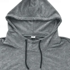 Sale OUKU Men's Tank Top Sleeveless Hoodie Sleeveless Hooded Vintage Drawstring Casual Activewear Black Navy Blue Green Top Tee for Men