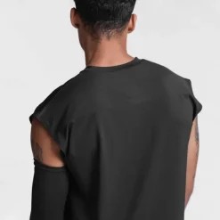 Best OUKU Men's Tank Top Vest Sleeveless Shirt Sleeveless Crewneck Summer Plain Fashion Classic Comfortable Street Casual Sports Black White Red Top Tee for Men