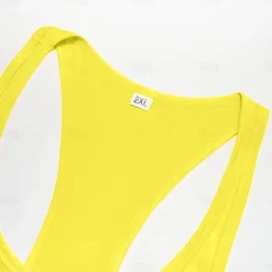 Clearance OUKU Men's Tank Top Vest Top Sleeveless Shirt Sleeveless Crewneck Summer Plain Fashion Streetwear Workout Sports & Outdoor Athleisure Gym Black White Yellow Top Tee for Men