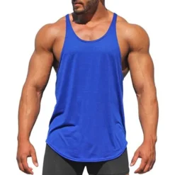 Clearance OUKU Men's Tank Top Vest Top Sleeveless Shirt Sleeveless Crewneck Summer Plain Fashion Streetwear Workout Sports & Outdoor Athleisure Gym Black White Yellow Top Tee for Men