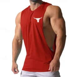 Discount OUKU Men's Tank Top Vest Top Undershirt Sleeveless Shirt Sleeveless Crew Neck Summer Print Fashion Designer Basic Classic Vacation Street Going out Black White Pink Top Tee for Men