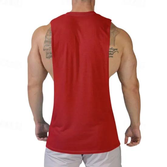 Discount OUKU Men's Tank Top Vest Top Undershirt Sleeveless Shirt Sleeveless Crew Neck Summer Print Fashion Designer Basic Classic Vacation Street Going out Black White Pink Top Tee for Men