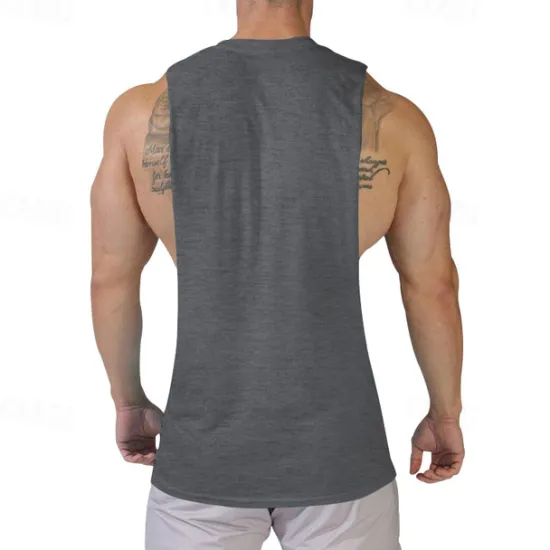 Discount OUKU Men's Tank Top Vest Top Undershirt Sleeveless Shirt Sleeveless Crew Neck Summer Print Fashion Designer Basic Classic Vacation Street Going out Black White Pink Top Tee for Men