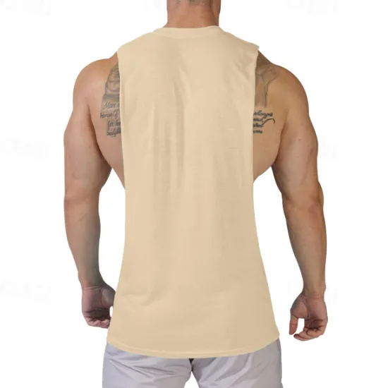 Discount OUKU Men's Tank Top Vest Top Undershirt Sleeveless Shirt Sleeveless Crew Neck Summer Print Fashion Designer Basic Classic Vacation Street Going out Black White Pink Top Tee for Men