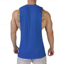 Discount OUKU Men's Tank Top Vest Top Undershirt Sleeveless Shirt Sleeveless Crew Neck Summer Print Fashion Designer Basic Classic Vacation Street Going out Black White Pink Top Tee for Men